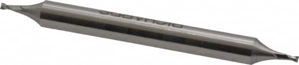 Square End Mill: 3/64'' Dia, 1/16'' LOC, 3/16'' Shank Dia, 2'' OAL, 2 Flutes, High Speed Steel MPN:842-0046