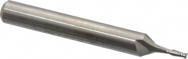Square End Mill: 3/64'' Dia, 0.15'' LOC, 3/16'' Shank Dia, 1-1/2'' OAL, 2 Flutes, High Speed Steel MPN:846-.050