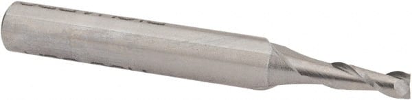 Square End Mill: 0.095'' Dia, 0.285'' LOC, 3/16'' Shank Dia, 1-1/2'' OAL, 2 Flutes, High Speed Steel MPN:846-.095