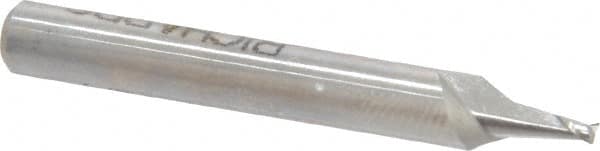 Square End Mill: 0.065'' Dia, 0.097'' LOC, 3/16'' Shank Dia, 1-1/2'' OAL, 2 Flutes, High Speed Steel MPN:856-.065