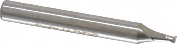 Square End Mill: 5/64'' Dia, 0.12'' LOC, 3/16'' Shank Dia, 1-1/2'' OAL, 2 Flutes, High Speed Steel MPN:856-.080