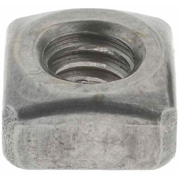 Square Nuts, Material: Steel , Thread Size: 1/4-20 in , Finish: Zinc Plated , Thread Size (Inch): 1/4-20 , Thread Direction: Right Hand  MPN:A996417