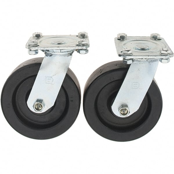 Swivel Top Plate Caster: Polypropylene, 6