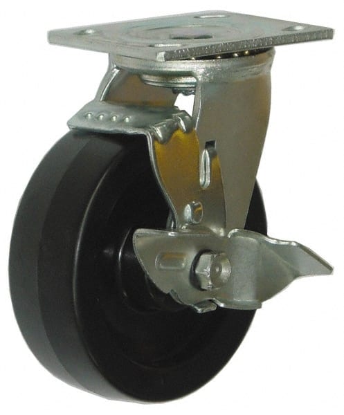 Swivel Top Plate Caster: Phenolic, 5