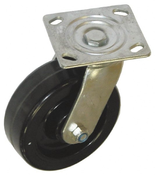 Swivel Top Plate Caster: Phenolic, 4