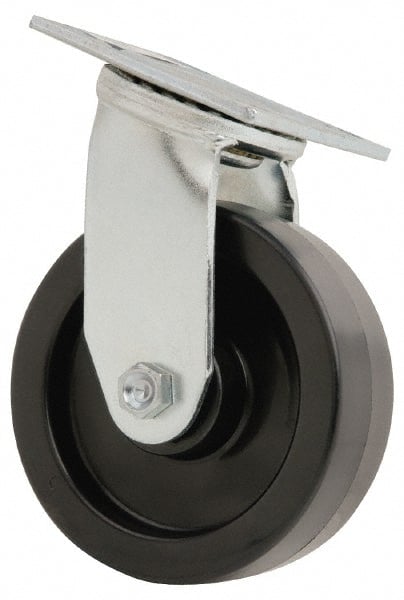 Swivel Top Plate Caster: Polyolefin, 6