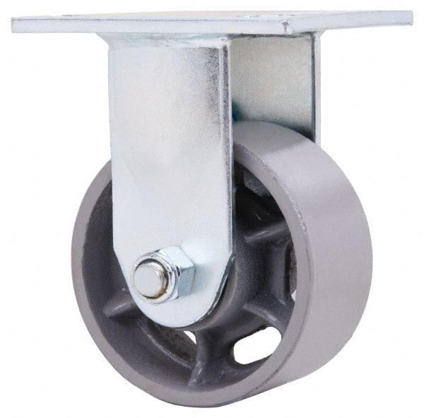 Rigid Top Plate Caster: Semi-Steel, 4