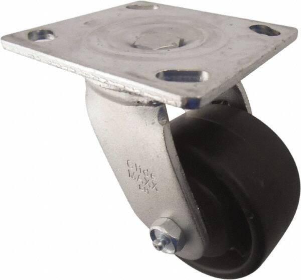 Swivel Top Plate Caster: Polyolefin, 4