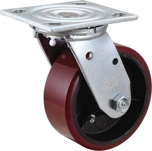 Swivel Top Plate Caster: Polyurethane, 5