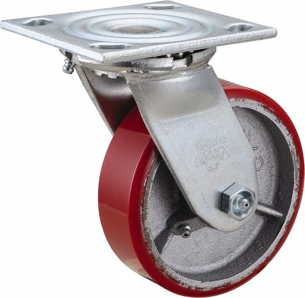 Swivel Top Plate Caster: Polyurethane, 5