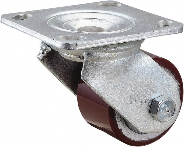 Swivel Top Plate Caster: Polyurethane, 3