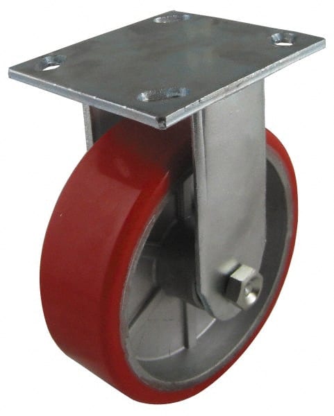 Rigid Top Plate Caster: Polyurethane, 3