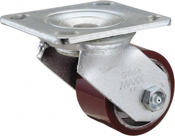 Swivel Top Plate Caster: Polyurethane, 3