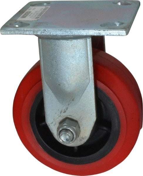 Rigid Top Plate Caster: Polyurethane, 5