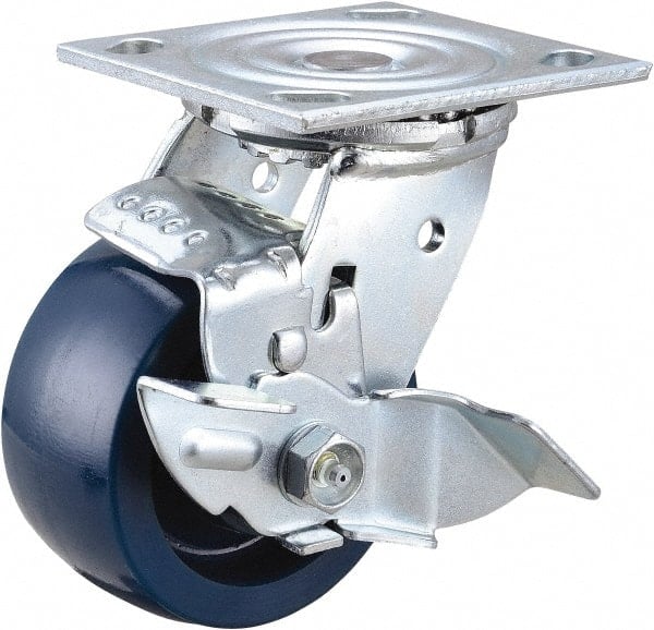 Swivel Top Plate Caster: Polyurethane, 4