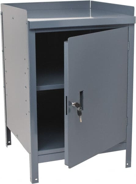 Stationary Combination Storage Cabinet & Work Table: 24