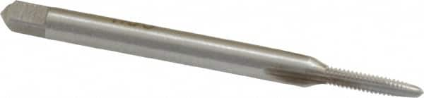 Straight Flute Tap: #2-56 UNC, 3 Flutes, Taper, 2B Class of Fit, High Speed Steel, Bright/Uncoated MPN:MSC-04422580