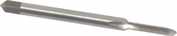 Straight Flute Tap: #3-56 UNF, 3 Flutes, Plug, 2B Class of Fit, High Speed Steel, Bright/Uncoated MPN:MSC-04423562