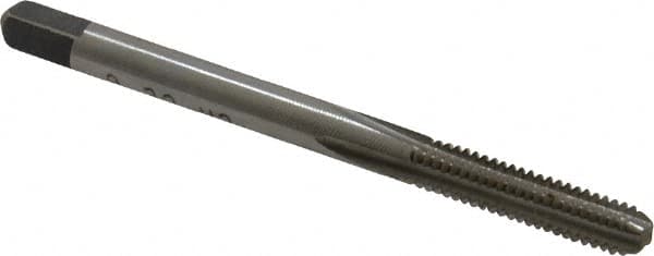 Straight Flute Tap: #8-32 UNC, 4 Flutes, Bottoming, 2B Class of Fit, High Speed Steel, Bright/Uncoated MPN:MSC-04427332