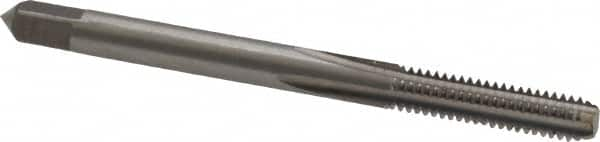 Straight Flute Tap: #8-32 UNC, 4 Flutes, Bottoming, 2B Class of Fit, High Speed Steel, Bright/Uncoated MPN:MSC-04437331