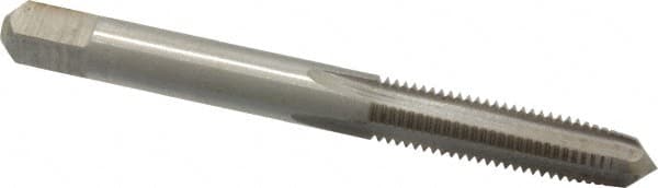 Straight Flute Tap: 1/4-28 UNF, 4 Flutes, Taper, 3B Class of Fit, High Speed Steel, Bright/Uncoated MPN:MSC-04470308