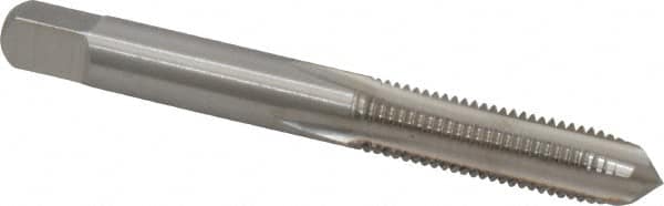 Straight Flute Tap: 5/16-24 UNF, 4 Flutes, Plug, 3B Class of Fit, High Speed Steel, Bright/Uncoated MPN:MSC-04471249