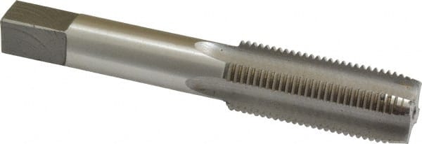 Straight Flute Tap: 11/16-16 UNS, 4 Flutes, Plug, High Speed Steel, Bright/Uncoated MPN:MSC-04476461