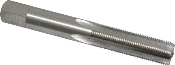 Straight Flute Tap: 3/8-32 UNEF, 4 Flutes, Bottoming, High Speed Steel, Bright/Uncoated MPN:JY4842332
