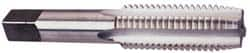 Straight Flute Tap: 1-3/8-10 UNS, 4 Flutes, Plug, 3B Class of Fit, High Speed Steel, Bright/Uncoated MPN:JY4872081