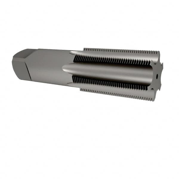 Straight Flute Tap: 2-1/2-8 UNS, 6 Flutes, Plug, High Speed Steel, Bright/Uncoated MPN:JY4884029