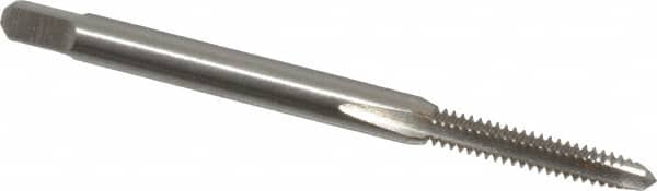 Straight Flute Tap: #4-40 UNC, 3 Flutes, Plug, 2B/3B Class of Fit, High Speed Steel, Bright/Uncoated MPN:JY4944401