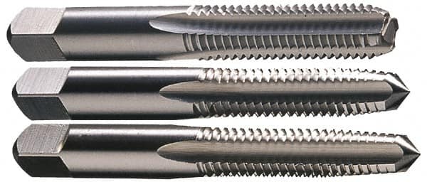 Tap Set: Metric Fine, 4 Flute, High Speed Steel, Bright Finish MPN:JY74732843