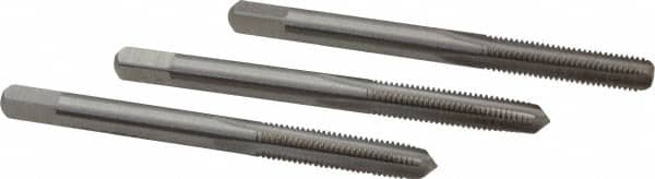 Tap Set: Metric Fine, 4 Flute, High Speed Steel, Bright Finish MPN:JY9036534