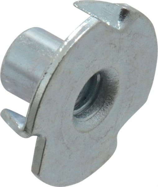 #8-32 Zinc-Plated Steel Standard Tee Nut MPN:TNUTI0-80-100BX