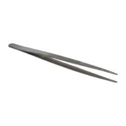 Diamond Tweezer: Steel, Broad Point Tip, 5-11/16