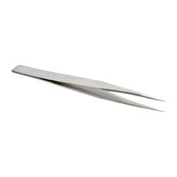 Precision Tweezer: AA-SS, Stainless Steel, Strong Bevel Tip, 5