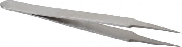 Precision Tweezer: 5-SS, Stainless Steel, Extra Fine Tip, 4-1/2