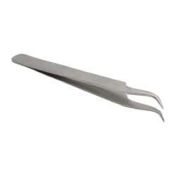 Precision Tweezer: 7-SS, Stainless Steel, Curved Tip, 4-1/2