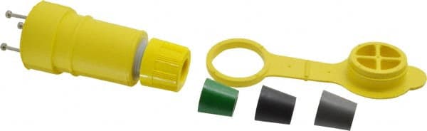 Locking Inlet: Connector, Industrial, 5-15, 125V, Yellow MPN:15W47