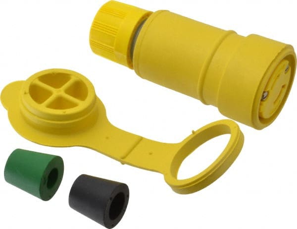 Locking Inlet: Connector, Industrial, L1-15, 125V, Yellow MPN:25W04