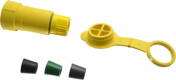 Locking Inlet: Connector, Industrial, L5-15, 125V, Yellow MPN:25W47