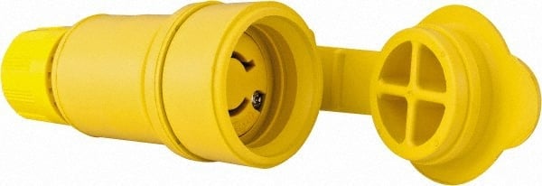 Locking Inlet: Connector, Industrial, L6-15, 250V, Yellow MPN:25W49