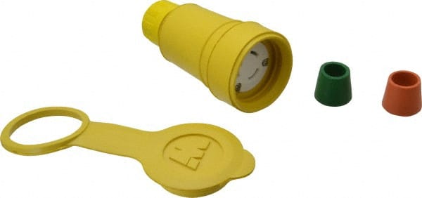 Locking Inlet: Connector, Industrial, L5-20, 125V, Yellow MPN:27W47