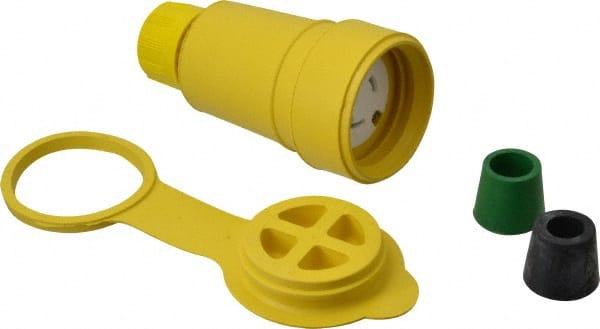 Locking Inlet: Connector, Industrial, L6-20, 250V, Yellow MPN:27W48