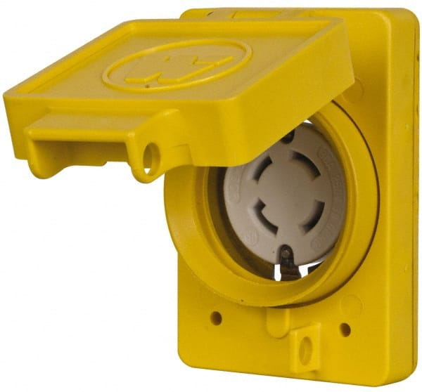 250 VAC, 30 Amp, L15-30R NEMA, Self Grounding Receptacle MPN:69W75