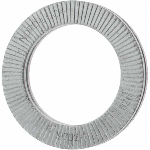 Wedge Lock Washer: Steel, Grade 2, Zinc-Plated MPN:31520