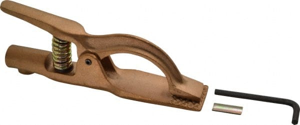 1-1/2 Inch Jaw Opening, 3-1/4 Inch Jaw Depth, 500 Amp Rating, Copper Alloy Flat Jaw Welding Ground Clamp MPN:GCL500