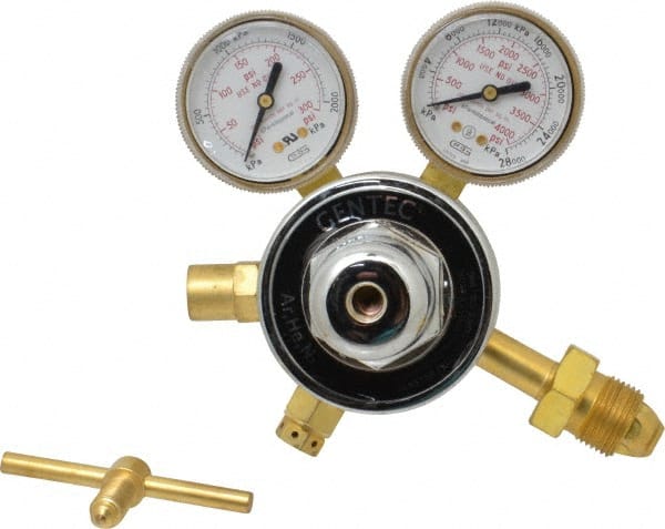 5,000 CFH Flow Range, 580 CGA Inlet Connection, Male Fitting, 175 Max psi, Inert Gas Welding Regulator MPN:452IN-175