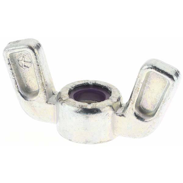 5/16-18 UNC, Zinc Plated, Zinc Alloy Nylon-Insert Locking Wing Nut MPN:KP79453