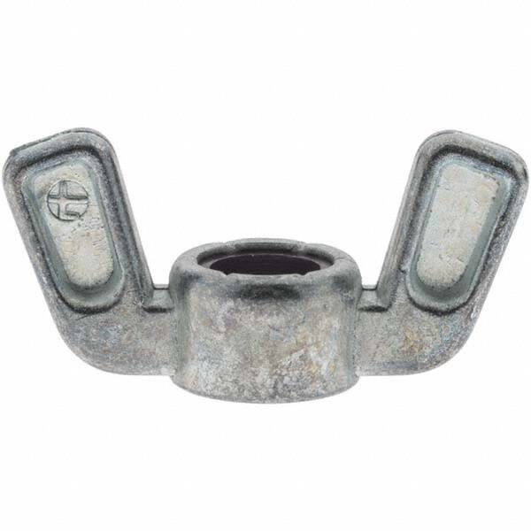 3/8-16 UNC, Zinc Plated, Zinc Alloy Nylon-Insert Locking Wing Nut MPN:KP79454